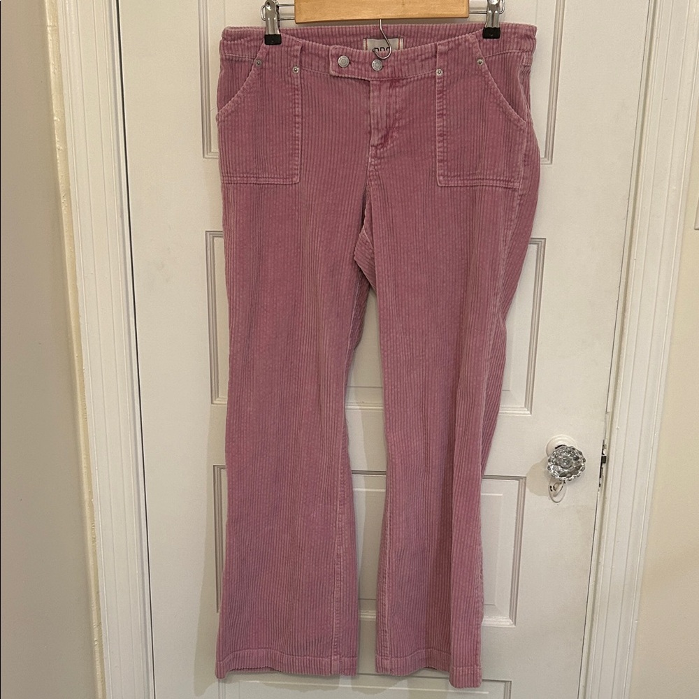 BDG Urban Outfitters Mid-Rise Pink Corduroy Flare Pants
